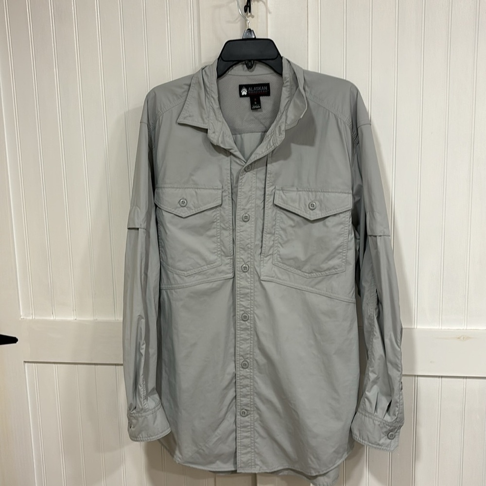 Alaskan Hardgear By Duluth Trading Silverstrike Long Sleeve, Gray size L